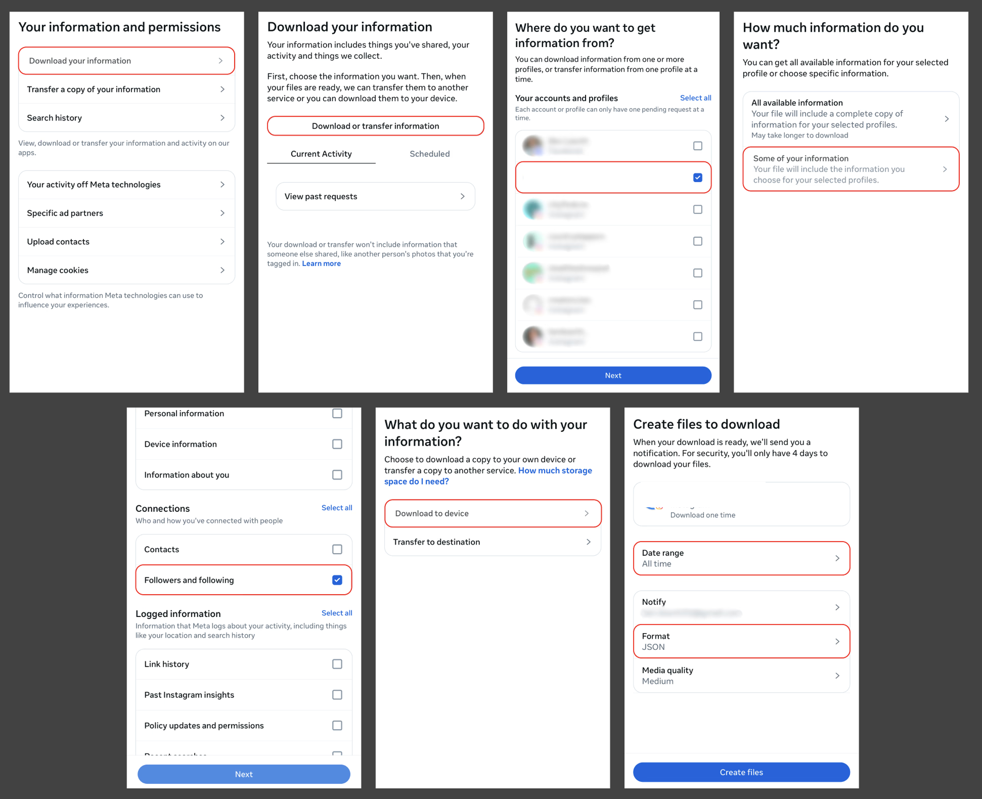 Path B Instagram Download Flow diagram